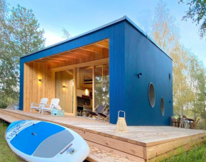 Lunette Lodge for 10 guests, 50 m from lake with sauna